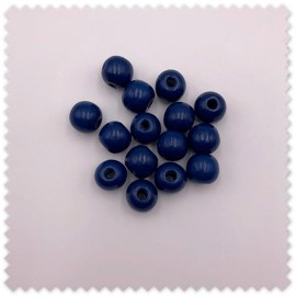Bolas de madera azul marino para manualidades al mejor precio