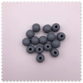 Bolas de madera gris para manualidades