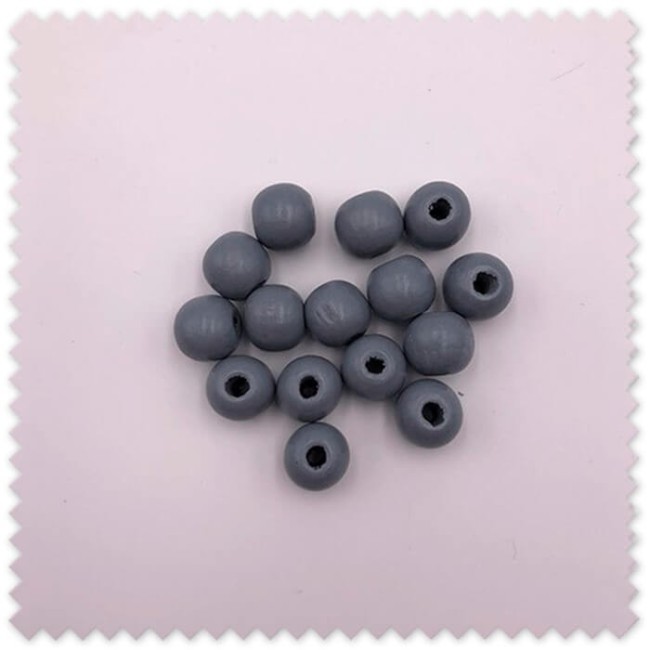 Bolas de madera gris para manualidades