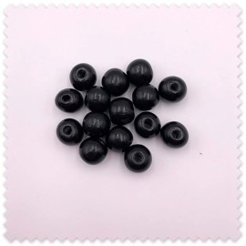Bolas de madera negras para costura