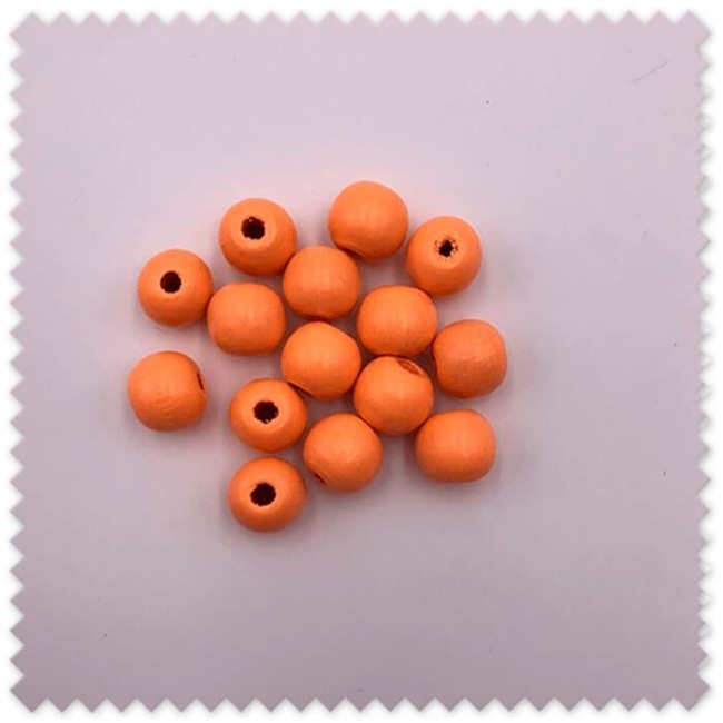 Bolas de madera melocotón para manualidades
