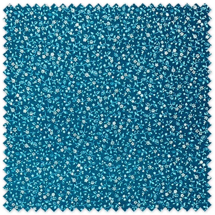 Viella Mini Flores Azules OFERTA para confección infantil y costura creativa