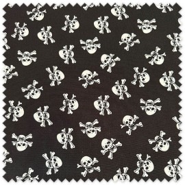 Tela Strech Calaveras 100% poliéster para disfraces, Halloween y Carnaval