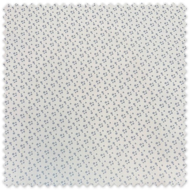 Tela Piqué Lunares Variados Azul Gris con puntos blancos para bebé y confección infantil