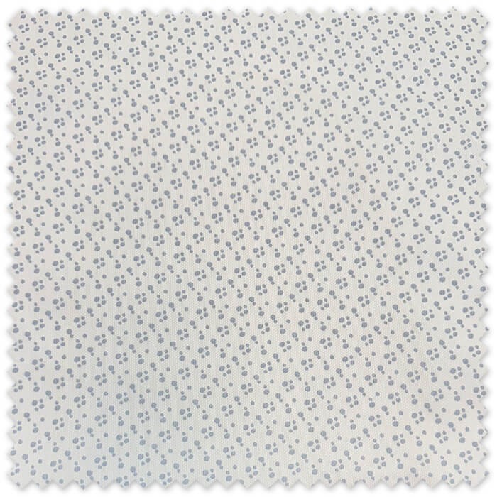 Tela Piqué Lunares Variados Azul Gris con puntos blancos para bebé y confección infantil