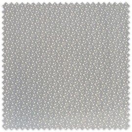 Tela Piqué Lunares Variados Azul Gris con lunares blancos para bebé y confección infantil