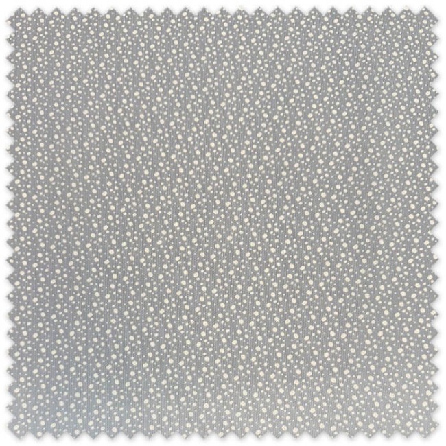 Tela Piqué Lunares Variados Azul Gris con lunares blancos para bebé y confección infantil