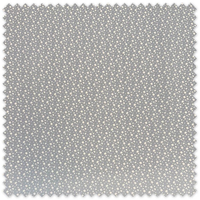 Tela Piqué Lunares Variados Azul Gris con lunares blancos para bebé y confección infantil