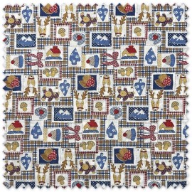 Tela Popelín Estilo Patchwork Navidad OFERTA para decoración, patchwork y costura navideña