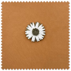 Flor de Rafia Verde y Blanco ideal para decoraciones y moda