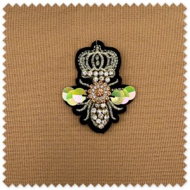 Parche Abeja Reina con Piedras Decorativas