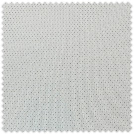 Tela Viella Mini Puntos Camel sobre fondo blanco natural OFERTA