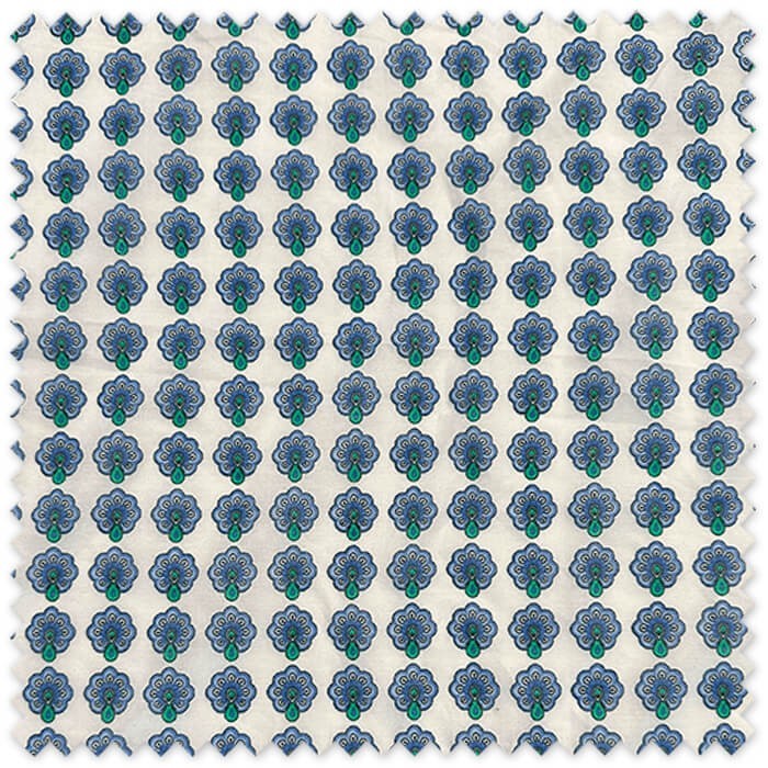 Tela Gasa Mandalas Pavo Real estampada en oferta