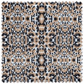 Tela de algodón 100% con estampado animal print de gran tamaño al mejor precio
