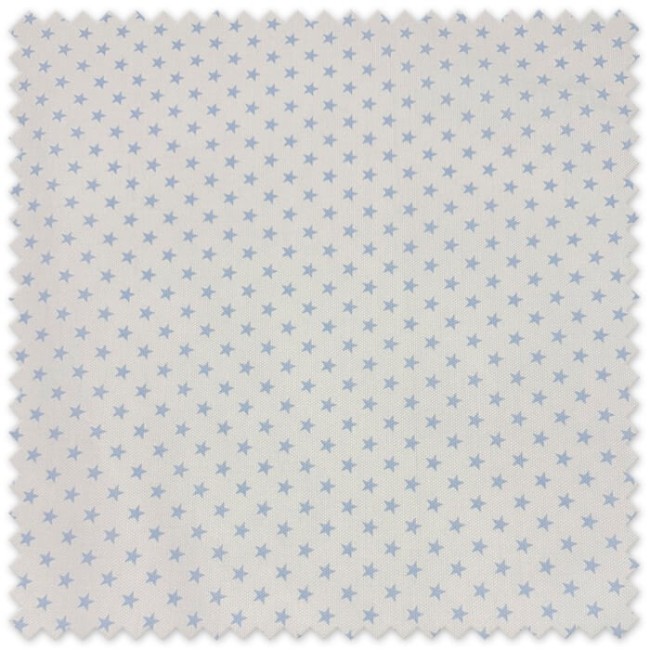 tela piqué azul estampada con estrellas para confección infantil
