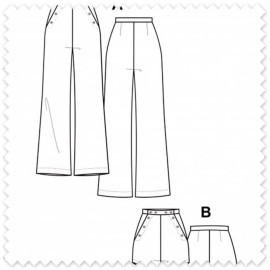 Patrón Pantalón Romero Pauline Alice | 2 Modelos | Venta de telas Online