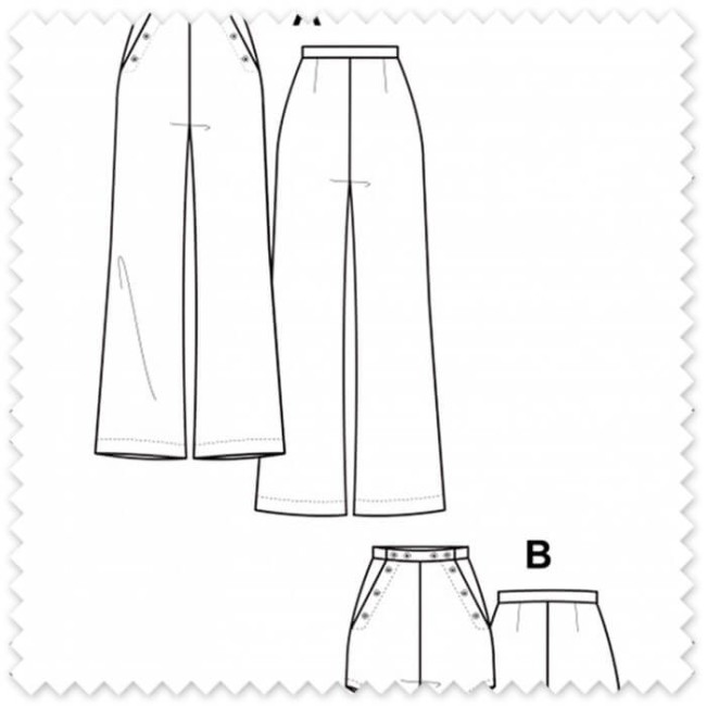 Patrón Pantalón Romero Pauline Alice | 2 Modelos | Venta de telas Online