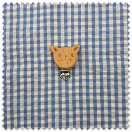Pinza para chupetero con diseño de gato