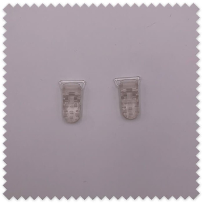 Pack de 8 pinzas transparentes para chupeteros
