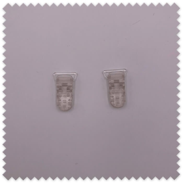 Pack de 8 pinzas transparentes para chupeteros