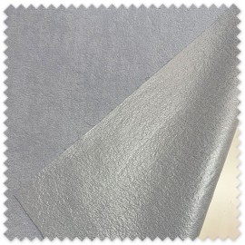 Tela rizo impermeable azul bebé con cara de rizo tipo toalla y reverso impermeable