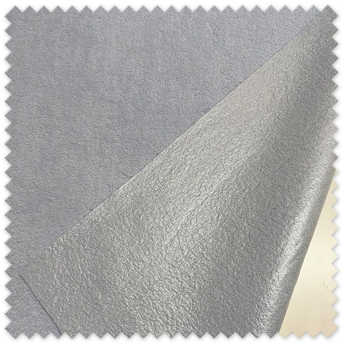 Tela rizo impermeable azul bebé con cara de rizo tipo toalla y reverso impermeable