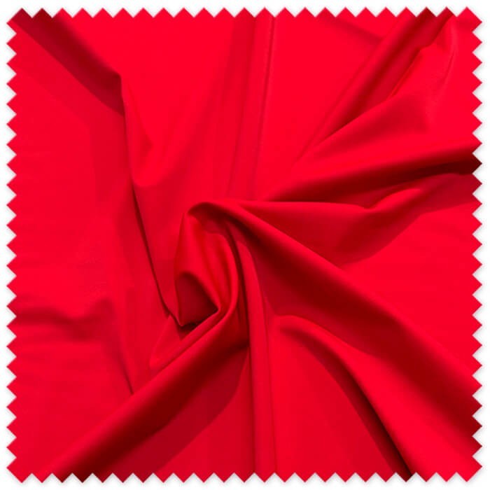 Tela lycra mate roja elástica de 1,50 metros de ancho para bañadores y maillots