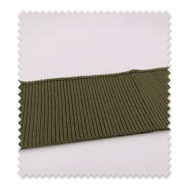 Tela Puño/ Cinturilla 7 cm Verde Militar