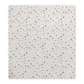 Algodón 100% 2,80m Estrellas Rosa Francia