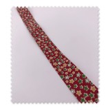 Bies Navidad 18mm Estrellas Rojo