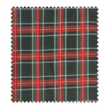 tela de cuadros escoceses tonos verdes y rojos para confección de prendas clásicas y decoración