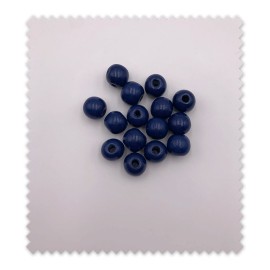 Bolas de madera azul marino para manualidades
