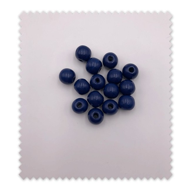 Bolas de madera azul marino para manualidades