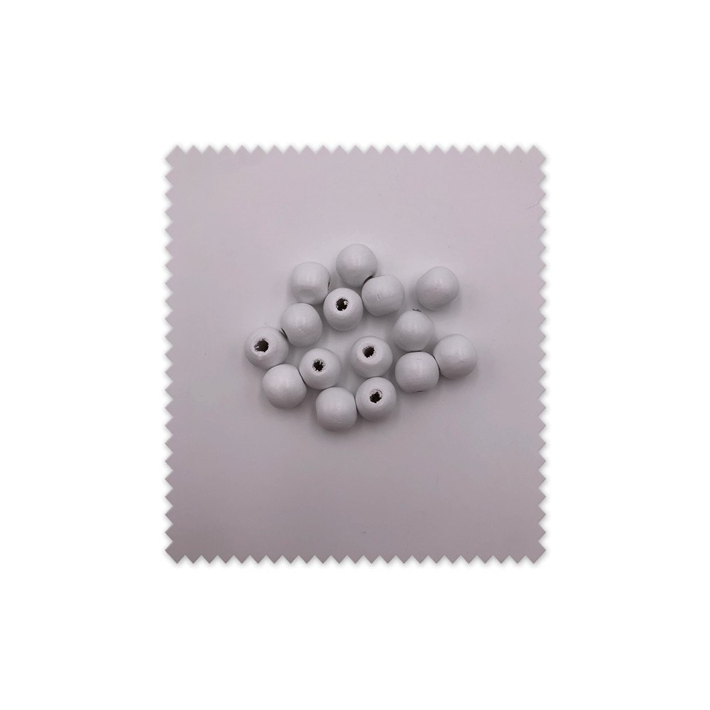 Bolas de madera blancas para manualidades