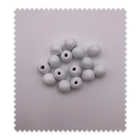 Bolas de madera blancas para manualidades