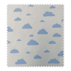 Algodón 100% Nubes Azules