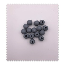 Bolas de madera gris para manualidades