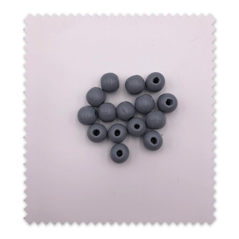 Bolas de madera gris para manualidades