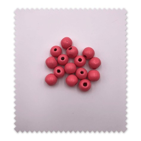 Pack 15 bolas de madera coral