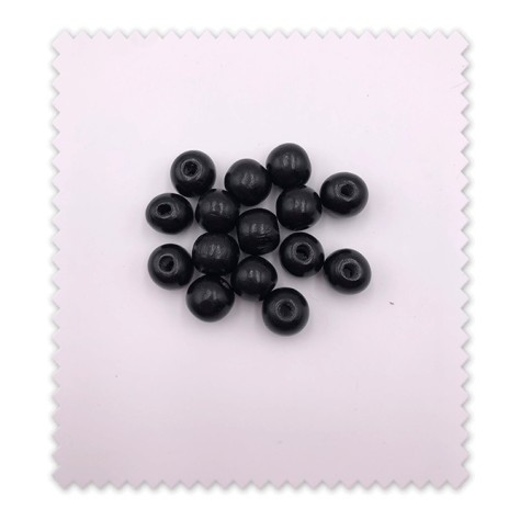 Bolas de madera negras para costura