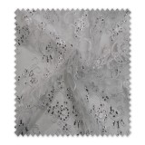 Encaje Tul Brillo Blanco