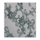 Encaje Tul Brillo Verde Agua