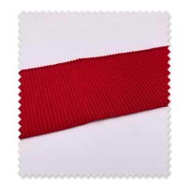 Tela Puño/ Cinturilla 7cm Rojo