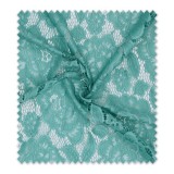 Encaje Flor Verde Agua