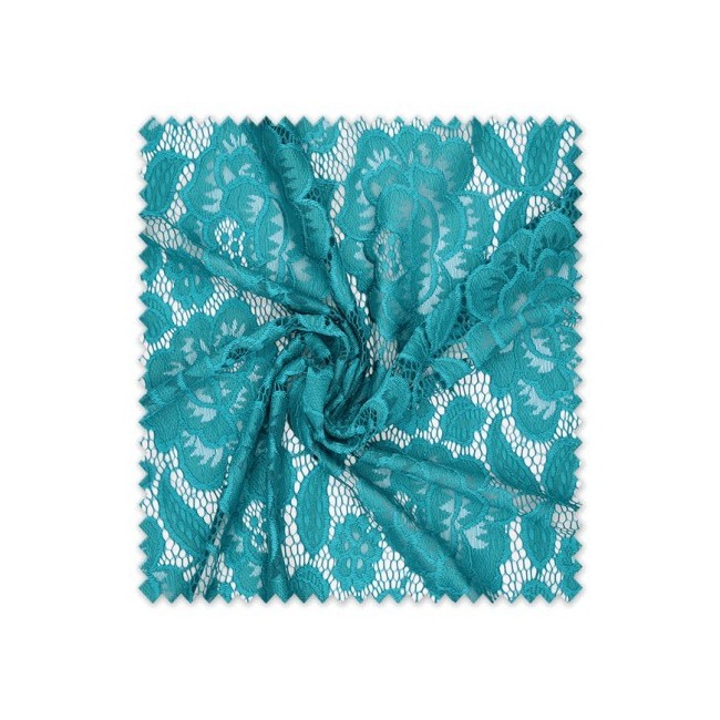 Encaje Flor Turquesa