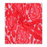 Encaje Flor Rojo