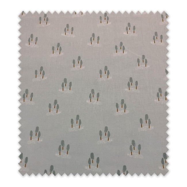 Telas de popelin estampado Arboles Menta