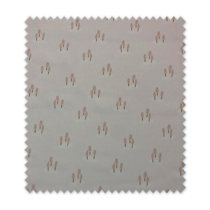 Telas de popelín Arboles Rosa Empolvado