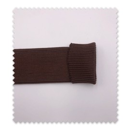 Puño Tubular Acanalado Chocolate