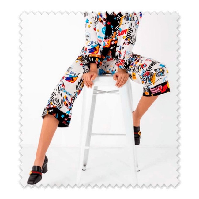 Viscosa Estampada Letras